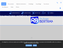 Tablet Screenshot of bertrand-ostreiculture.com
